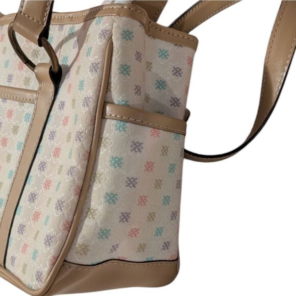 Liz Claiborne Villager Y2K pastel Rainbow print handbag purse NWT - Picture 4 of 11